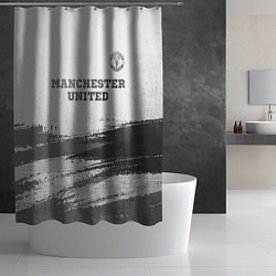 Шторка для душа Manchester United - white gradient посередине, цвет: 3D-принт — фото 2