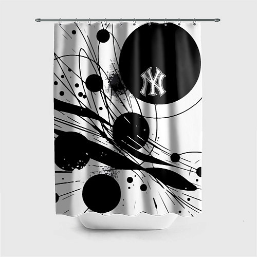 Шторка для ванной New York Yankees baseball team - abstraction / 3D-принт – фото 1