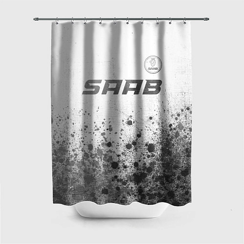 Шторка для ванной Saab - white gradient посередине / 3D-принт – фото 1