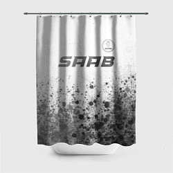 Шторка для душа Saab - white gradient посередине, цвет: 3D-принт