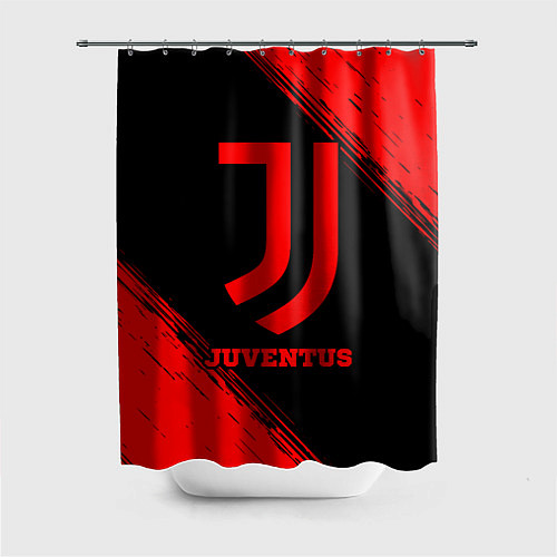 Шторка для ванной Juventus - red gradient / 3D-принт – фото 1