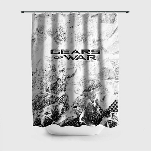 Шторка для ванной Gears of War white graphite / 3D-принт – фото 1