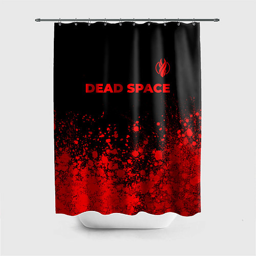 Шторка для ванной Dead Space - red gradient посередине / 3D-принт – фото 1