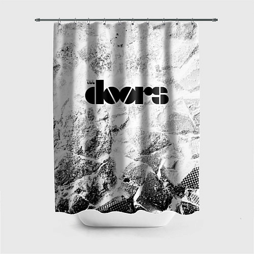 Шторка для ванной The Doors white graphite / 3D-принт – фото 1