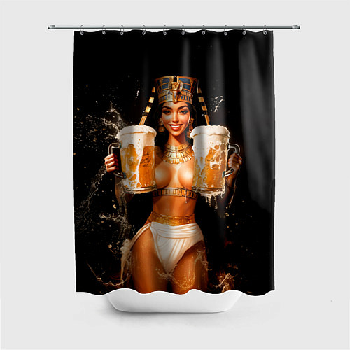 Шторка для ванной Египетское пиво - царское предложение / 3D-принт – фото 1