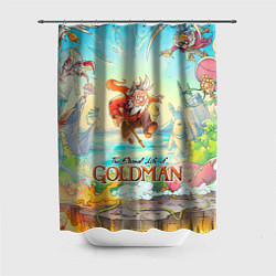 Шторка для ванной Герои The eternal life of goldman