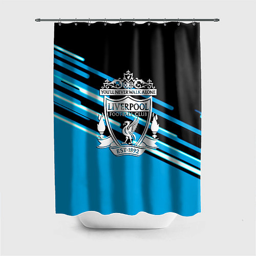 Шторка для ванной Реал Мадрид геометрия / 3D-принт – фото 1