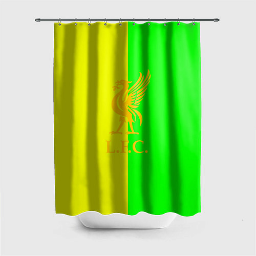 Шторка для ванной Ливерпуль текстура спорт / 3D-принт – фото 1