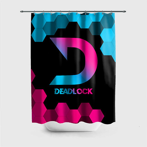 Шторка для ванной Deadlock - neon gradient / 3D-принт – фото 1