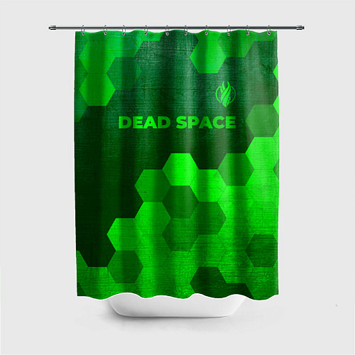 Шторка для ванной Dead Space - green gradient посередине / 3D-принт – фото 1