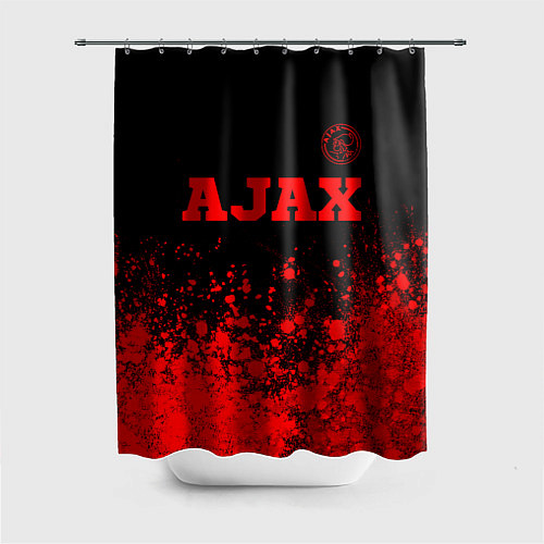 Шторка для ванной Ajax - red gradient посередине / 3D-принт – фото 1
