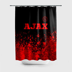 Шторка для душа Ajax - red gradient посередине, цвет: 3D-принт