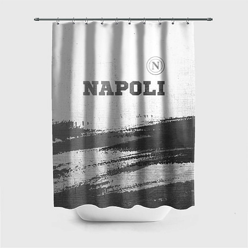 Шторка для ванной Napoli - white gradient посередине / 3D-принт – фото 1