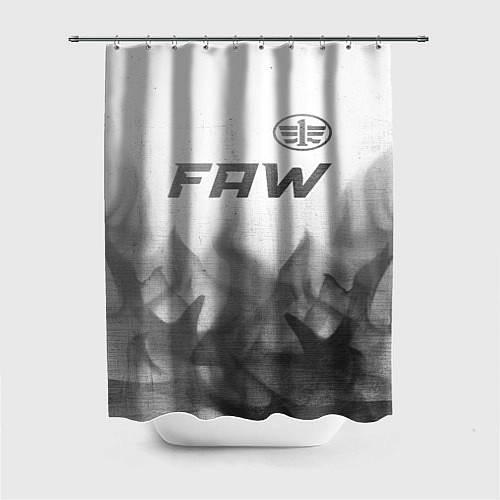 Шторка для ванной FAW - white gradient посередине / 3D-принт – фото 1