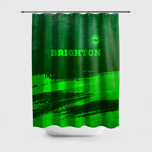 Шторка для ванной Brighton - green gradient посередине / 3D-принт – фото 1