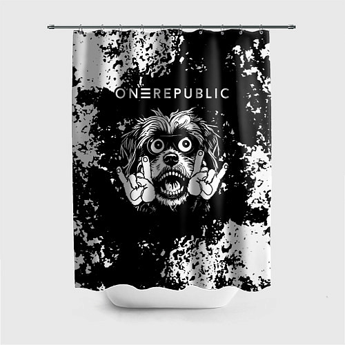 Шторка для ванной OneRepublic рок пес / 3D-принт – фото 1