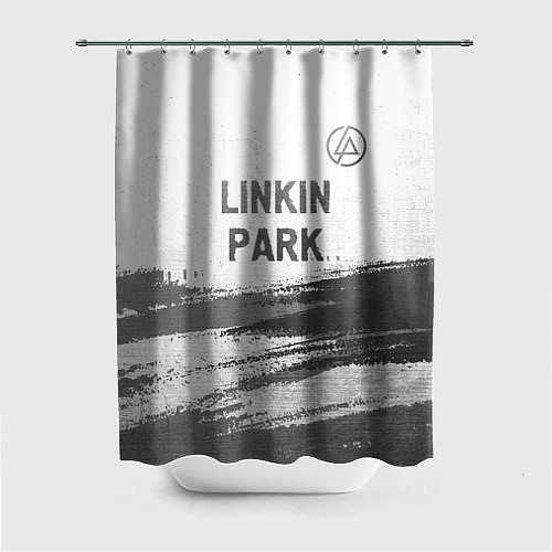 Шторка для ванной Linkin Park - white gradient посередине / 3D-принт – фото 1