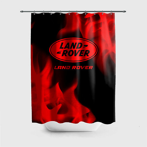 Шторка для ванной Land Rover - red gradient / 3D-принт – фото 1