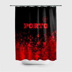 Шторка для ванной Porto - red gradient посередине