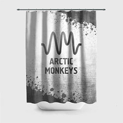 Шторка для ванной Arctic Monkeys - white gradient