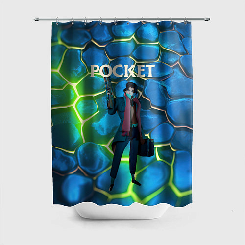 Шторка для ванной Pocket Deadlock / 3D-принт – фото 1