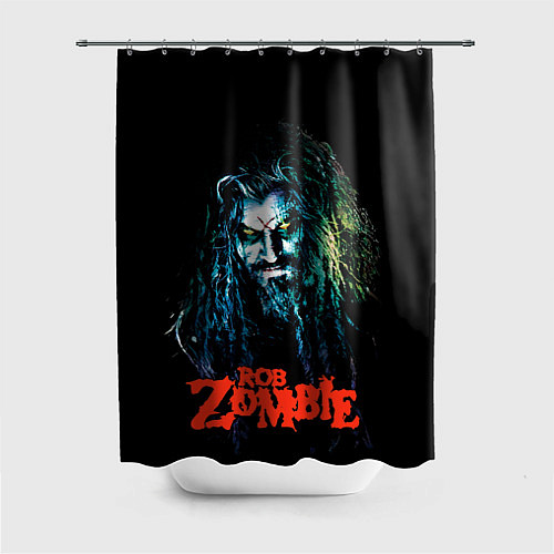 Шторка для ванной Rob zombie portrait / 3D-принт – фото 1