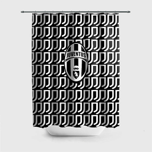 Шторка для ванной Juventus fc pattern / 3D-принт – фото 1