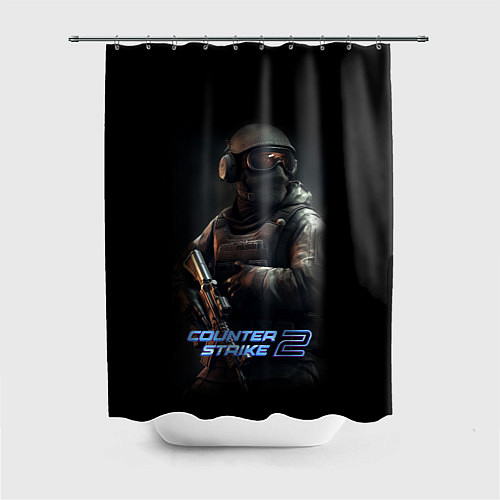 Шторка для ванной CS counter terrorist / 3D-принт – фото 1