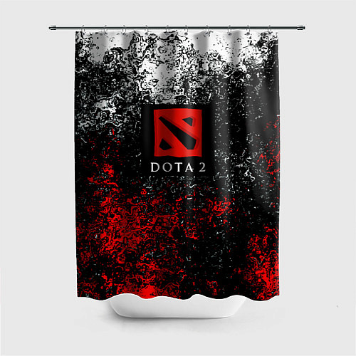 Шторка для ванной Dota 2 брызги красок / 3D-принт – фото 1