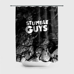 Шторка для ванной Stumble Guys black graphite