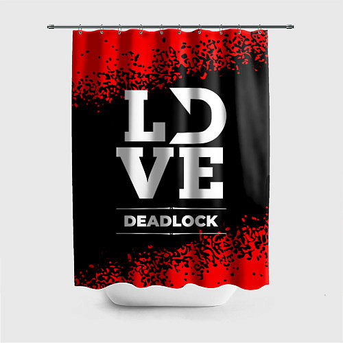 Шторка для ванной Deadlock love классика / 3D-принт – фото 1