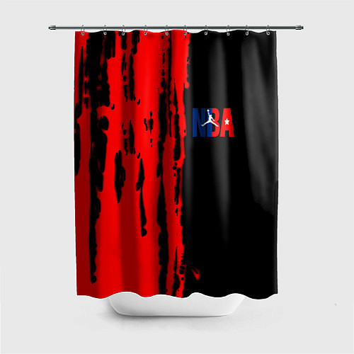 Шторка для ванной NBA краски / 3D-принт – фото 1