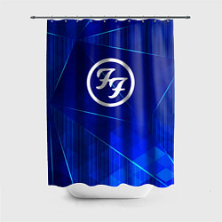 Шторка для ванной Foo Fighters blue poly