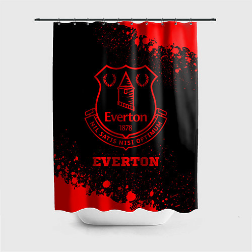 Шторка для ванной Everton - red gradient / 3D-принт – фото 1