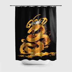 Шторка для ванной Gold snake