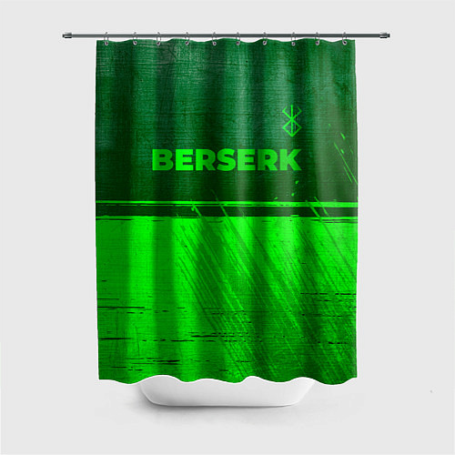 Шторка для ванной Berserk - green gradient посередине / 3D-принт – фото 1