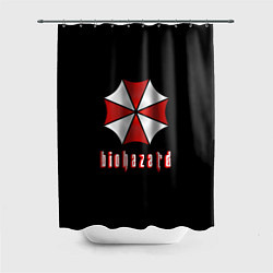 Шторка для ванной Biohazard logo