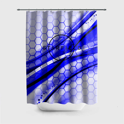 Шторка для ванной Starfield hexagon space / 3D-принт – фото 1