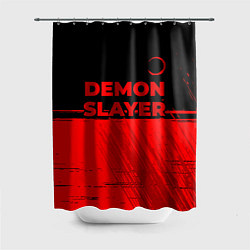 Шторка для ванной Demon Slayer - red gradient посередине