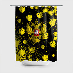 Шторка для ванной Жёлтые краски герб