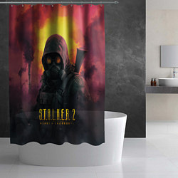 Шторка для душа Stalker 2 радиоактивный дым, цвет: 3D-принт — фото 2