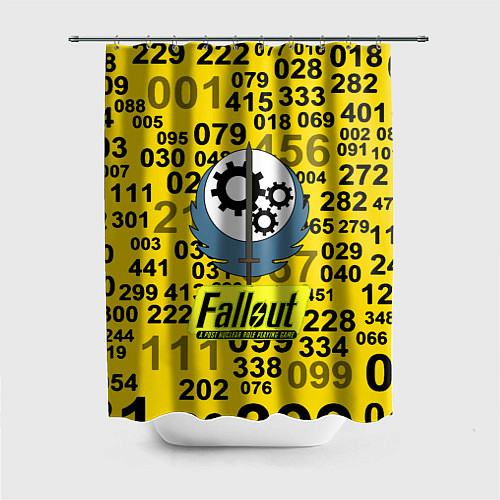 Шторка для ванной Fallout pattern symbol / 3D-принт – фото 1