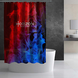 Шторка для душа Horizon zero dawn fire gradient, цвет: 3D-принт — фото 2