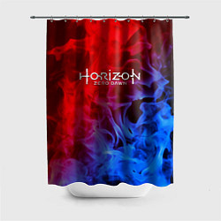 Шторка для ванной Horizon zero dawn fire gradient