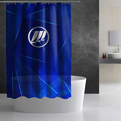 Шторка для душа Lifan blue poly, цвет: 3D-принт — фото 2
