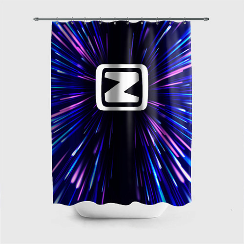 Шторка для ванной Zotye neon energy / 3D-принт – фото 1