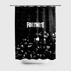 Шторка для ванной Fortnite pattern black