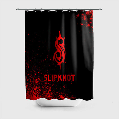 Шторка для ванной Slipknot - red gradient / 3D-принт – фото 1