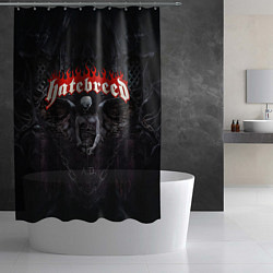 Шторка для душа Hatebreed hardcore, цвет: 3D-принт — фото 2