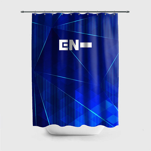Шторка для ванной Enhypen blue poly / 3D-принт – фото 1